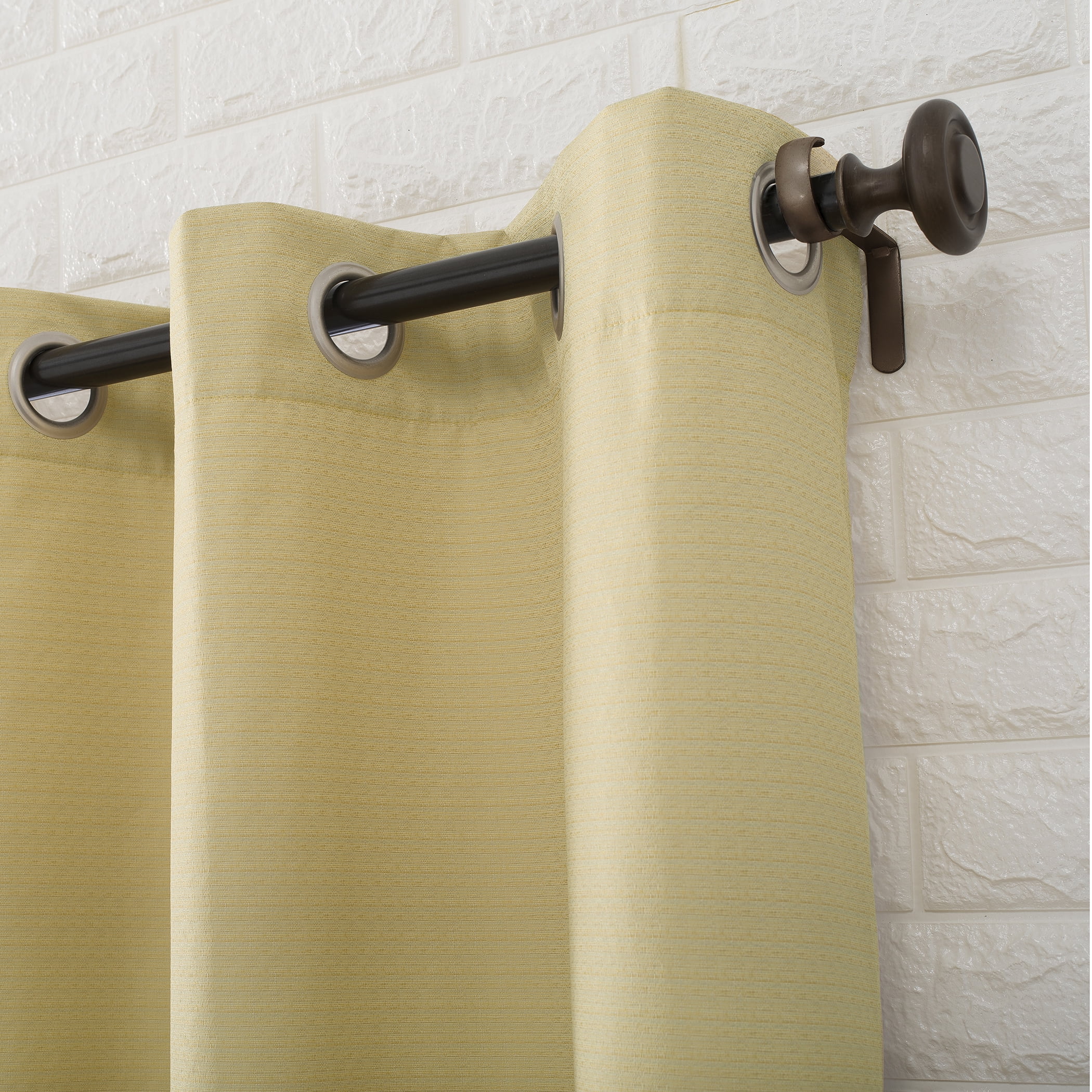 Sun Zero 2-pack Arlo Textured Thermal Insulated Grommet Curtain Panel Pair, Flax, 40" W x 84" L