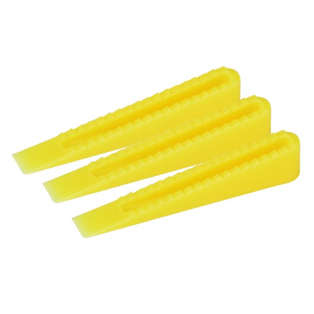 Localizador Piso Espaciador Baldosas Cuña Cerámica 100 Piezas (amarillo 10 Mm)