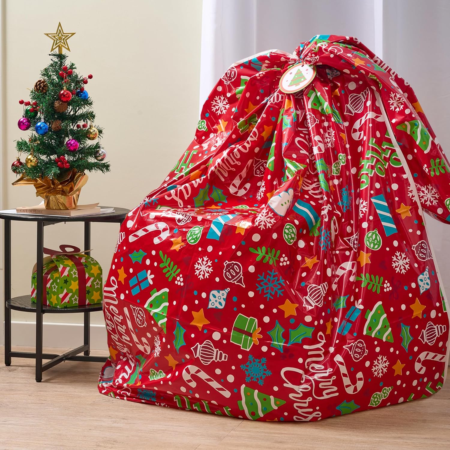 Joyfy Jumbo Bicycle Christmas Gift Bag 60" x 72" photo 4