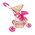 thumbnail image 3 of Carriola para Muñeca Accesorio The Baby Shop 9377T con 3 llantas y charola Rosa -, 3 of 5