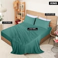 thumbnail image 2 of Juego de sábanas Utopia Bedding King Size Jersey de algodón verde, 2 of 6