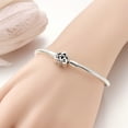 thumbnail image 2 of MULA European 925 Sterling Silver CZ Heart Clasp Snake Bracelet for Charms Women Jewelry, 2 of 6