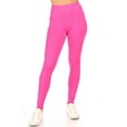 thumbnail image 2 of Moa Collection Women's Casual Solid Full Length Leggings Elastic Waistband, 2 of 5