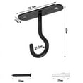 HMOONORY Hooks for Hanging 2 Packs Square Wall Mount Lamp Hanger Indoor