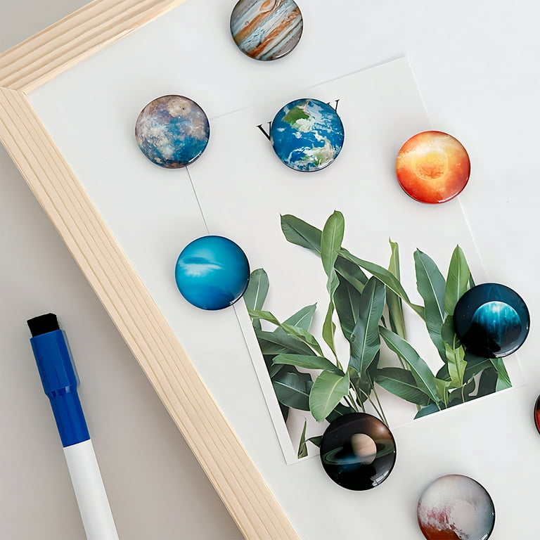 ARTSTORE Refrigerator Magnets – 12 Pack Decorative Crystal Glass Magnets For Fridge, Whiteboard & Office