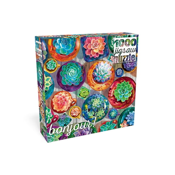 Buffalo Games 1000-Piece Succulent Selection Interlocking Jigsaw Puzzle for Adults Ages 14 