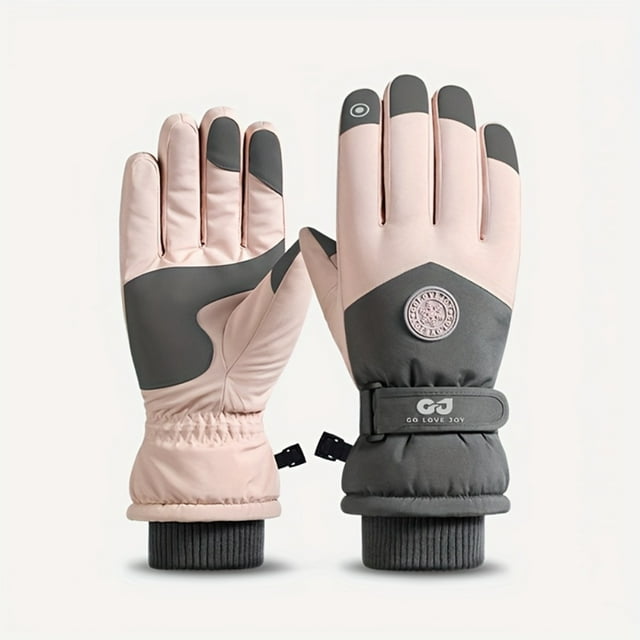 Dosaele Gants de Ski Thermiques d'Hiver - Isolation Ultra-Épaisse Fermeture Réglable Écran Tactile Antidérapant Imperméable Résistant au Froid - Parfait pour Activités Extérieures d'Hiver Conçu pour Froid