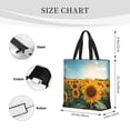 thumbnail image 3 of Fotbe Sunlit Sunflower Field Bolsa Tote con Estampado para Mujer, Bolsos con Cremallera, Bolsa de Hombro Casual de Gran Capacidad con Bolsillos Internos, 3 of 7