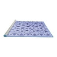 thumbnail image 2 of Ahgly Company Machine Washable Indoor Round Persian Blue Traditional Area Rugs, 5' Round, 2 of 4