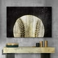thumbnail image 2 of wall26 Canvas Print Wall Art Vintage Retro Dark Wood Panel Baseball Sports &amp; Fitness Athletes Digital Art Realism Boy's Bedroom Decorative Urban Rustic for Living Room, Bedroom, Office - 24", 2 of 5