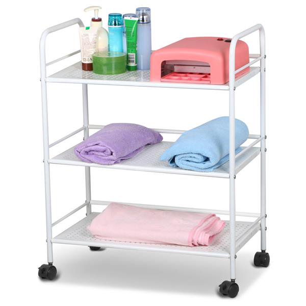 Yaheetech Rolling Trolley Cart 3 Tier Facial Salon Spa Utility Cart