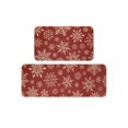 thumbnail image 1 of Feltree Festive 2-Piece Christmas Floor Mat Combo, Stain-Proof Entryway Rug Set with Holiday Motifs, Durable Polyester Indoor/Outdoor Decor, 1 of 7