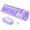 Dark Purple, variant on Sweet Black Pink 104-Key Full-Size Wireless and Mouse Retro Typewriter Set