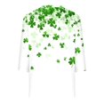 thumbnail image 5 of VgaVtl V-Neck St Patricks Day Womens Shirts 3/4 Sleeve T-Shirts Women Casual Regular Classic Workout Shamrock Tops,M, 5 of 5