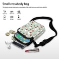 thumbnail image 7 of HELLHERO Rabbit and Strawberry Pattern Shoulder Bag, Polyester Adjustable Shoulder Strap for Unisex, 7 of 7