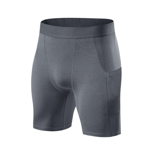 Pantalons d'Entraînement pour Hommes Pantalons de Compression de Base de Basketball Serrés Entraînement Physique Course Extensible Gris TG