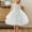 White, variant on FAHXNVB Little Girls Dresses Solid Color Mesh Bow Lace Sleeveless Birthday Holiday Princess Tulle Dress Fashion Casual Comfortable Dress 2-12 Years