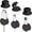Black, variant on Cord Organizer, Rotating Magnetic Cable Holder, Strong Adhesive Wire Clip for Nightstand Desk, 360° Rotatable Management for Phone Charger Cords in Home Car Office