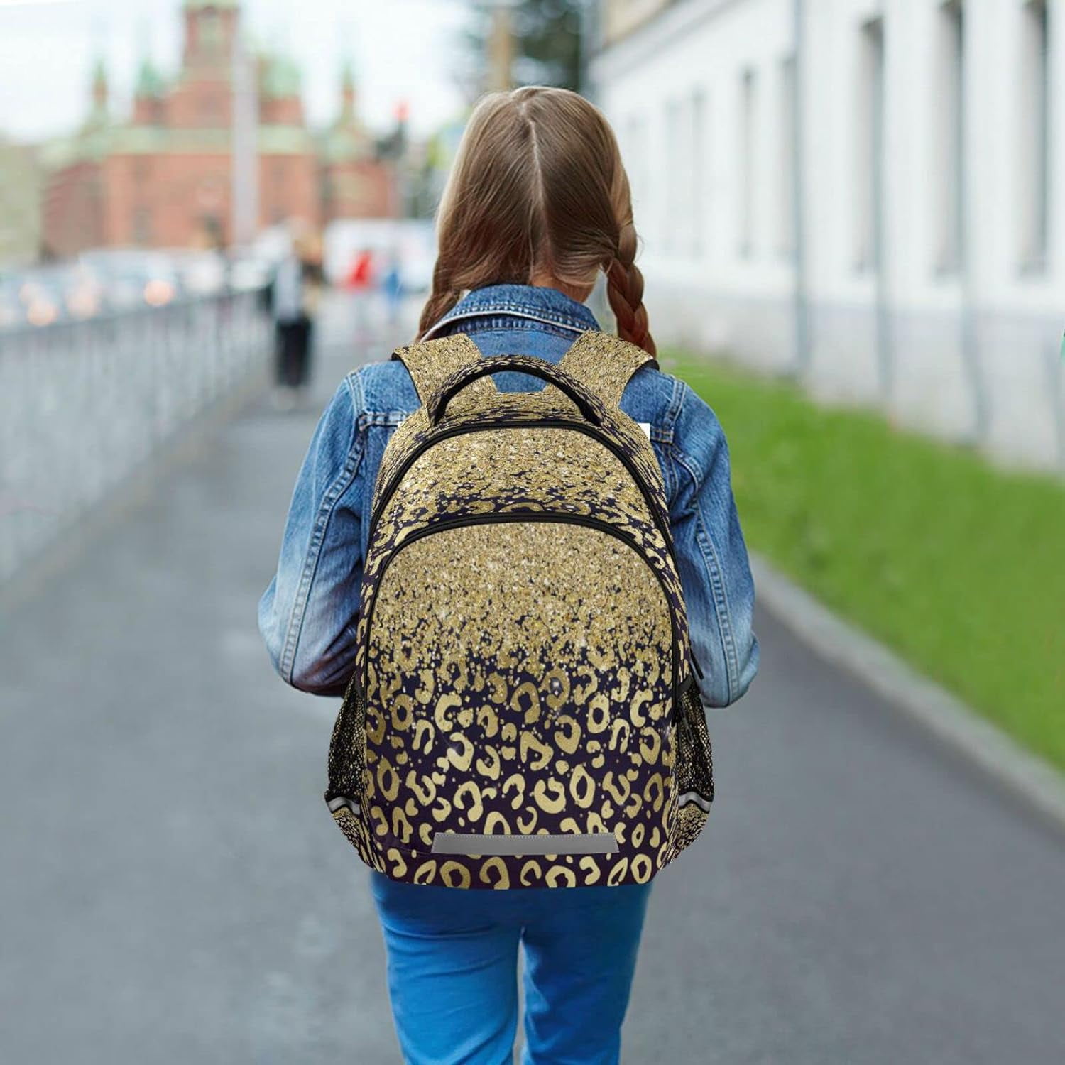 Leopard skin backpack deals