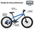 thumbnail image 2 of JOYSTAR 20 Inch Mountain Bike for Kids Ages 7-12 Year Old, 3-Inch Wide Knobby Tires, 7 Speed Shimano Drivetrain, Disc Brakes, Fat Tire Kids Bicycles for Boys Girls, 2 of 6