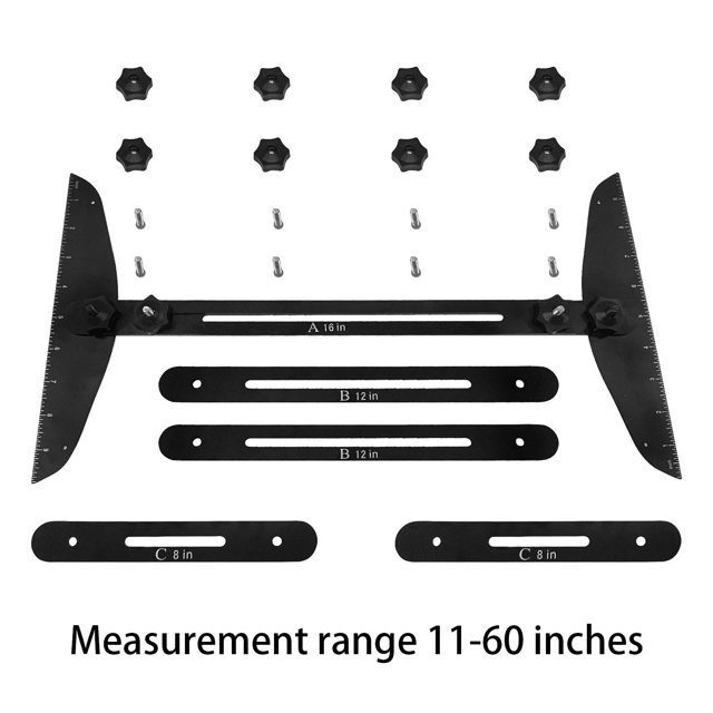 JJKBVCLO Stair Tread Template Tool Stair Gauge Set Shelf Layout Measuring Tool For Stairs Partitions Self And Cutting Drywall