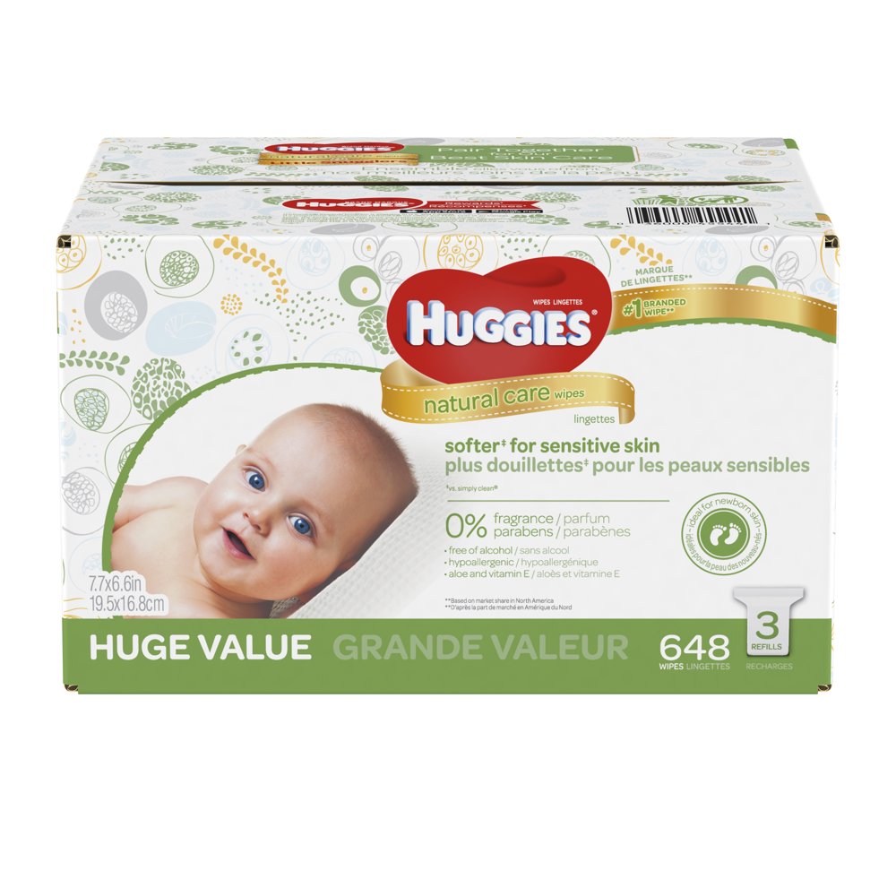 HUGGIES Natural Care Baby Wipes Refills (Choose Your Count