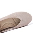 thumbnail image 3 of Ataiwee Women's Wide Width Flats Shoes - Classic Knitted Breathable Ladies Slip on Dress Ballet Shoes., 3 of 7