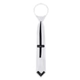 thumbnail image 4 of Jacob Alexander Boy's First Holy Communion 14" Pretied Solid Zipper Tie - White, 4 of 7
