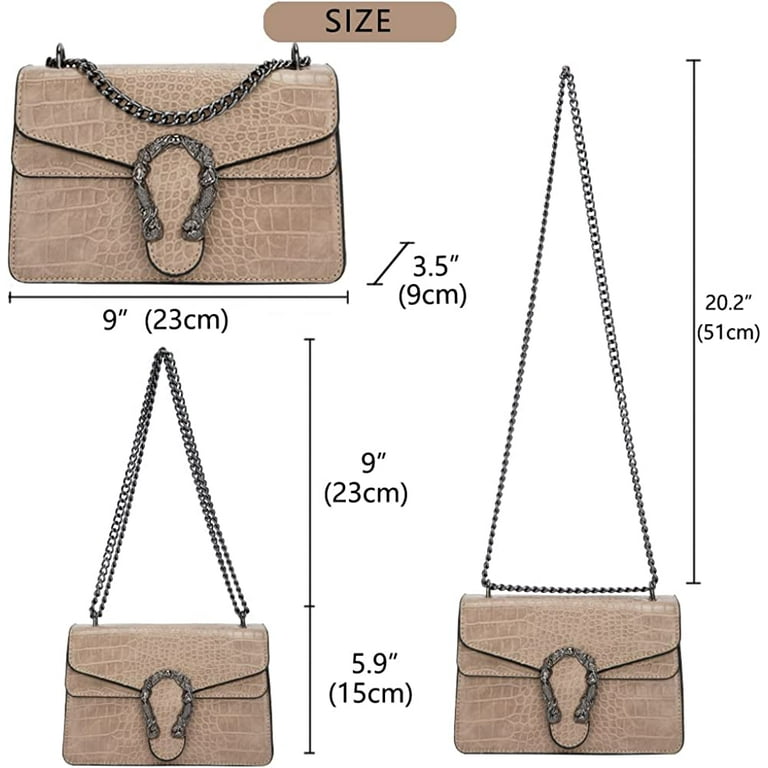Fashion Chain Straps Crossbody Bag For Women - Tie Dye Snake Print Satchel  Handbags Medium Square purses Evening Clutch Tote