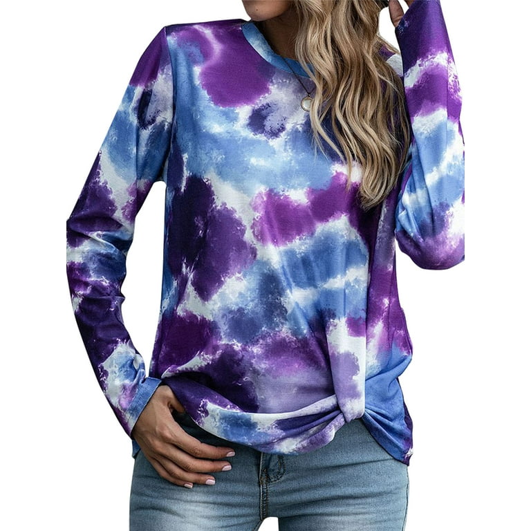 long sleeve tie dye shirts walmart