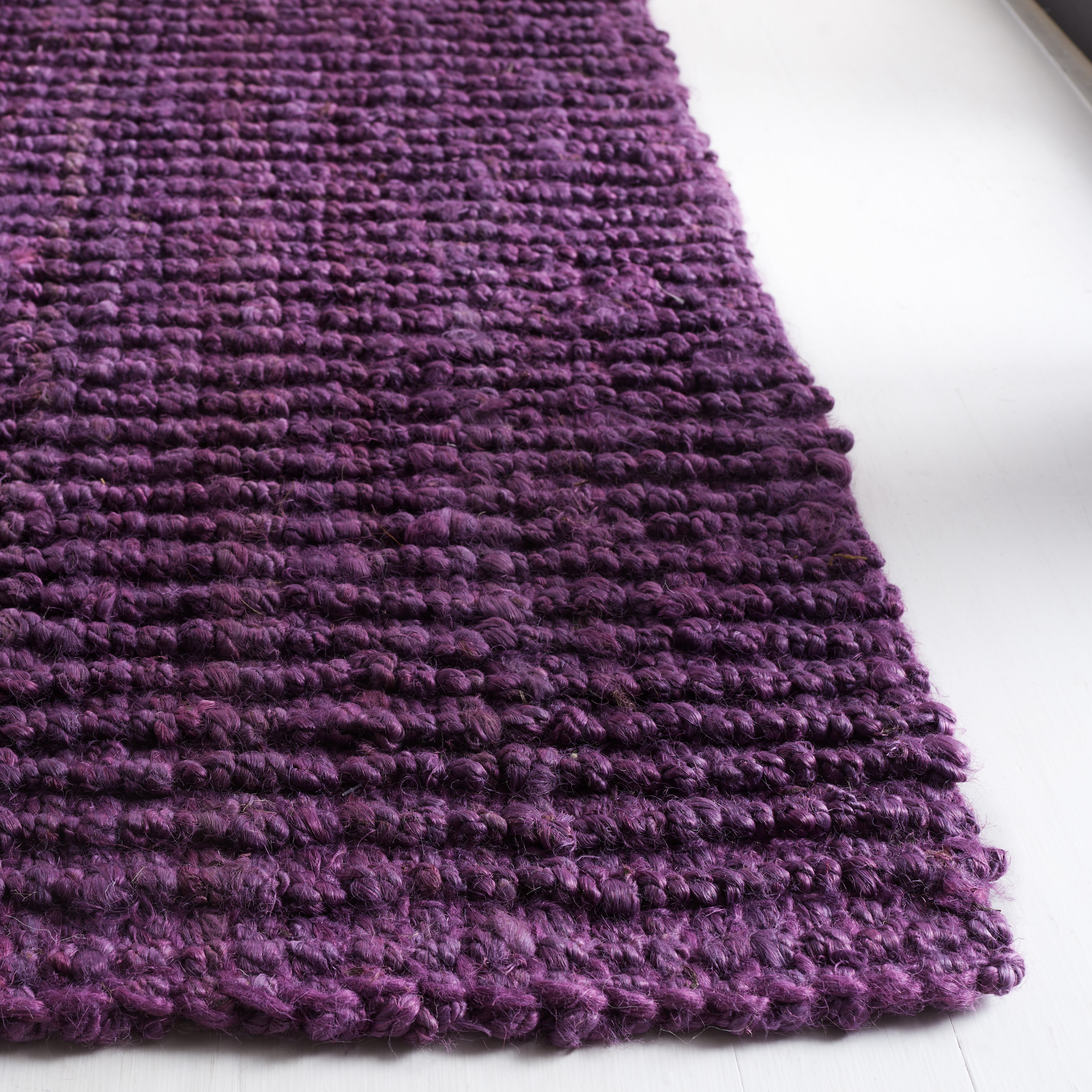 Safavieh Natural Fiber Levi Solid Area Rug, Purple, 4' x 6'