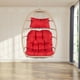Egg Chair with Hanging Chains, SYNGAR Outdoor All Weather Wicker