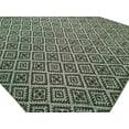 thumbnail image 2 of Endura Light Blue / Brown Hand Made Wool Area Rug, 2 of 3