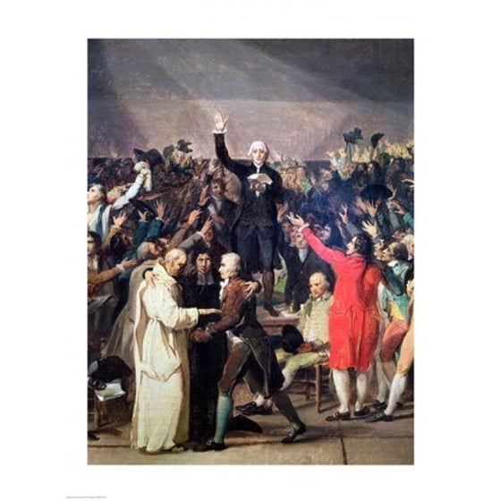 The Tennis Court Oath 20th June 1789 Poster Print by JacquesLouis