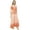 Peach, variant on Bimba Women's Casual Floral Digital Printed Peach Long Moss Georgette Dress-4