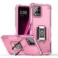 thumbnail image 3 of Xpression Phone Case For Motorola Moto G Stylus 5G 2025 Heavy Duty Hybrid 2in1 Hard PC & TPU Rugged Bumper Shockproof with Magnetic Ring Kickstand Cover, Pink, 3 of 11