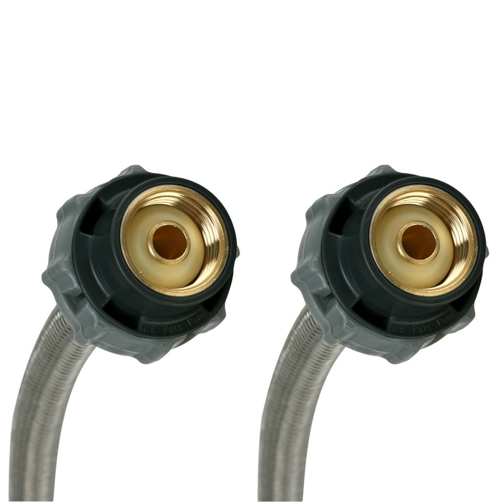 Fluidmaster B4F12CS Click Seal Braided Stainless Steel Faucet Connector