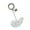 Clear, variant on Elegant Acrylic Angel Wing Keyring Lightweight Accessory For Everyday Use Bag Charm Enhancer Thoughtful Present