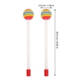 thumbnail image 3 of CIMAXIC Bâtons de Tambour 12 Pcs Bâtons de Tambour Sucette Instrument de Percussion pour Enfants, 8.07"X1.38"X0.35 Pouces, 3 of 4