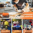 thumbnail image 4 of 2pcs Power Wheels Adapter For 18v Battery Dock Power Connector For Diy Rc Toy Car Truck A, 4 of 5