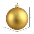 thumbnail image 2 of Vickerman 3" Gold Matte Ball Ornament, 32 per Box, 2 of 2