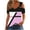 Tops for Women Plus Size-Pink, variant on Homenesgenics Tops for Women Plus Size,Tunic Tops for Women,Crop Tops for Women Women Summer Sexy T- Shirt Cold Shoulder Pullover Blouse-Neck Short Sleeve Print Red M