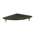 thumbnail image 3 of Fiocias Wood Corner Shelf Decorative Tray Decorative Rustic Pedestal Stand Kitchen Decor Dark Brown, 3 of 9