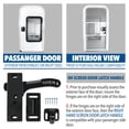 thumbnail image 2 of RV- Screen Door Latch Right Hand Handle Kit - Camper Motorhome Travel Trailer, 2 of 7