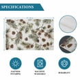 thumbnail image 6 of Sage Green Christmas Placemats Set of 4, Xmas Botanical Pine Cones Placemats for Dining Table, Place Mats for Kitchen Tabletop, Waterproof Wipeable Dining Table Mats Set, 6 of 9