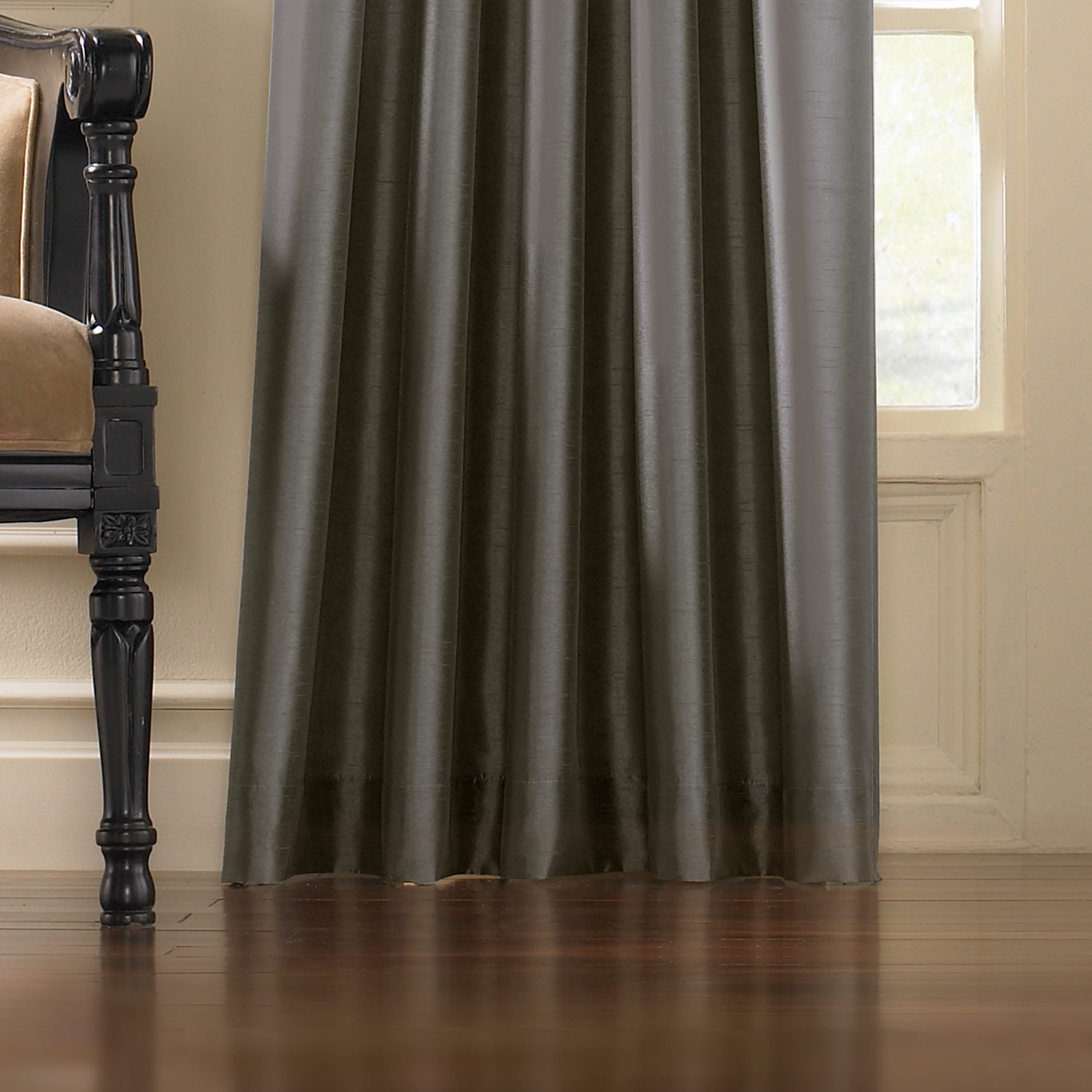 Curtainworks Marquee 144" Single Panel Curtain, Pewter, Adult