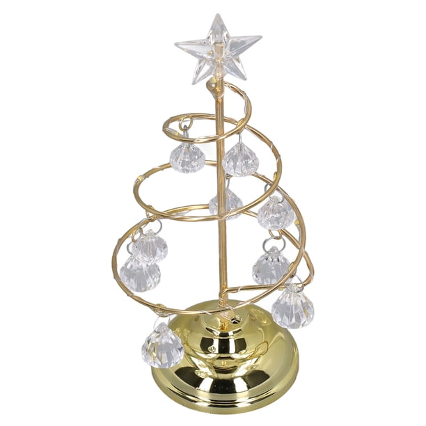Adorno Para árbol De Navidad LED Pequeño Cristal Decorativo Hierro