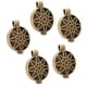 thumbnail image 1 of 5pcs Flor Hueca Difusor de Aceite Esencial Medallón Colgantes Foto Medallón Bronce antiguo, 1 of 9