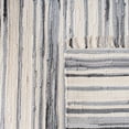 thumbnail image 6 of SAFAVIEH Rag Benton Striped Cotton Area Rug, Ivory/Grey, 4' x 6', 6 of 7
