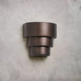 thumbnail image 2 of Luxury Lighting Fasciato 10" High Ceramic Outdoor Wall Light, Rubbed Bronze Painted Finish, LED Bulb Included, 2 of 3
